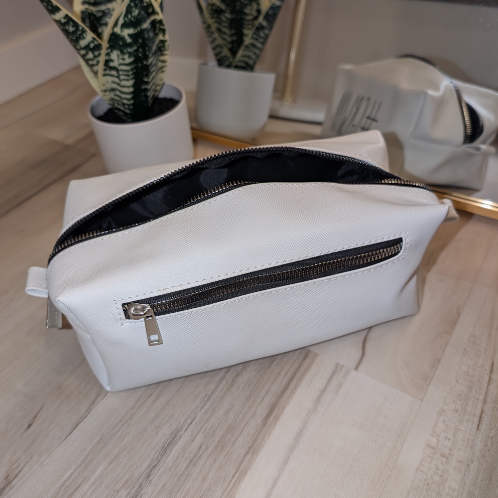 🖤💄 Rae Dunn White #GRWM Cosmetic Bag - Picture 7 of 7